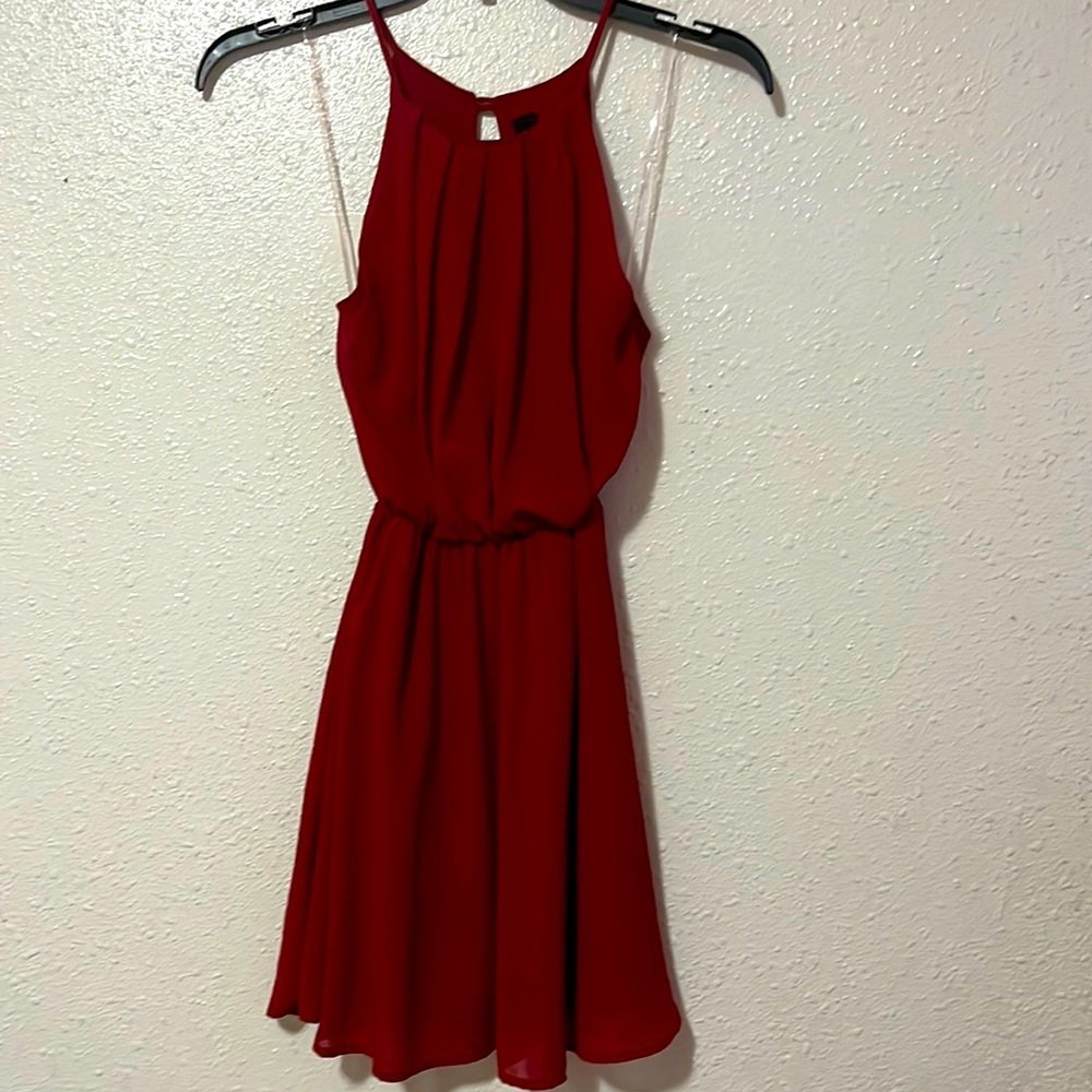 red dress